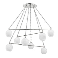 Hudson Valley - 9155-PN - Eight Light Chandelier - Asbury Park - Polished Nickel