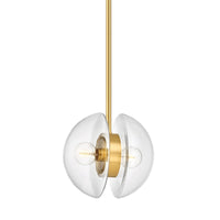 Hudson Valley - 9412-AGB - Two Light Pendant - Kert - Aged Brass