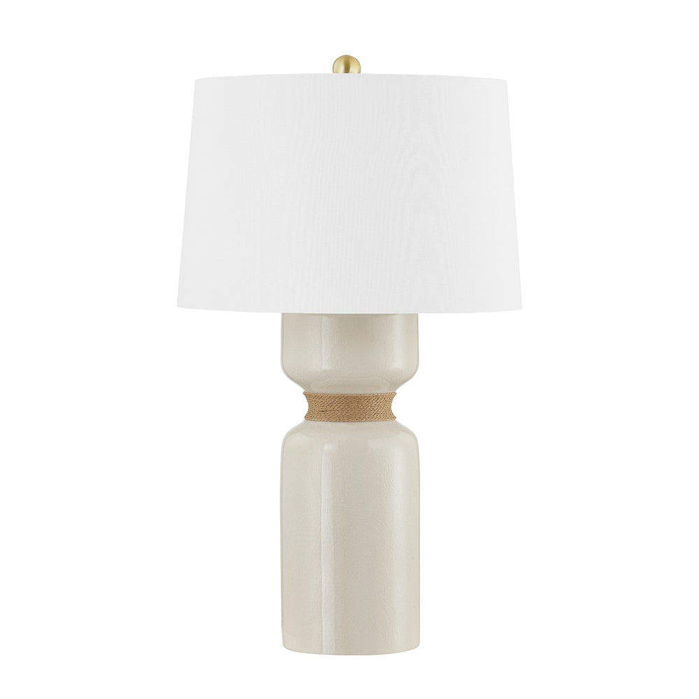 Hudson Valley - BKO1101-AGB/CIC - One Light Table Lamp - Mindy - Aged Brass