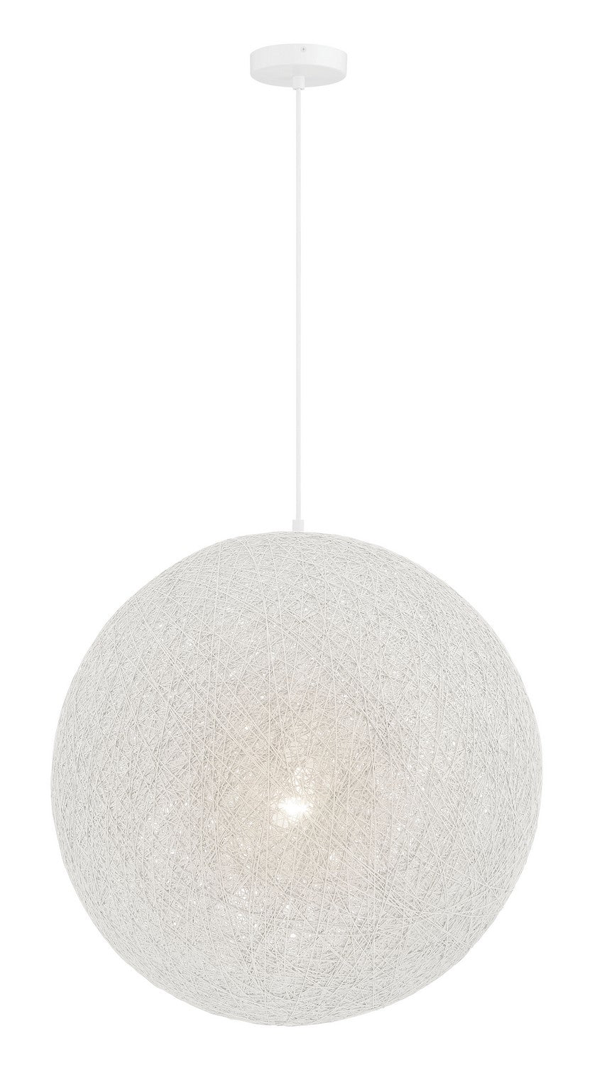 George Kovacs - P5571-44B - One Light Pendant - Entwined - Matte White