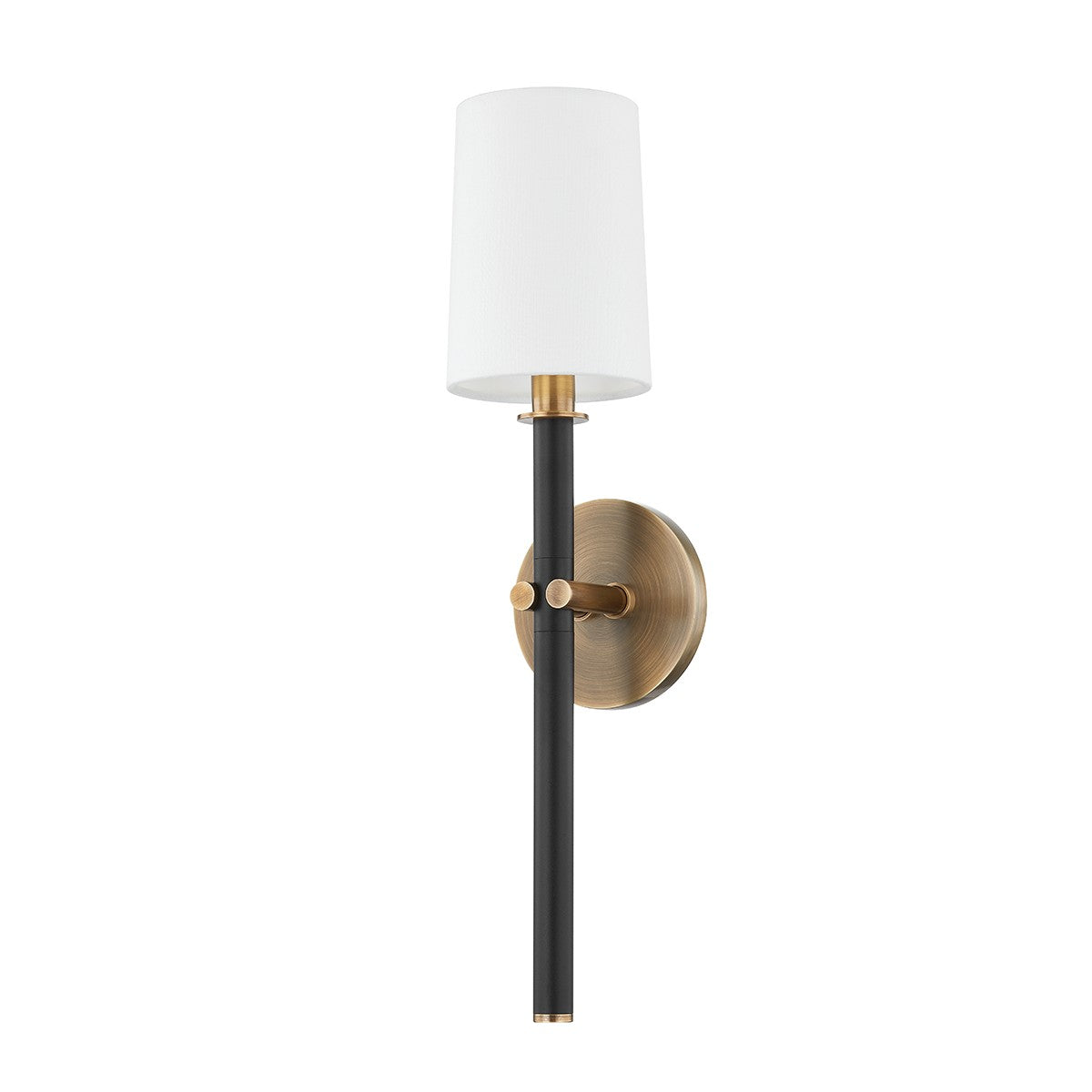 Troy Lighting - B2819-PBR/TBK - One Light Wall Sconce - Belvedere - Patina Brass