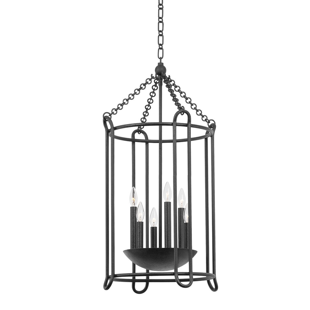 Troy Lighting - F4619-BI - Six Light Lantern - Lassen - Black Iron