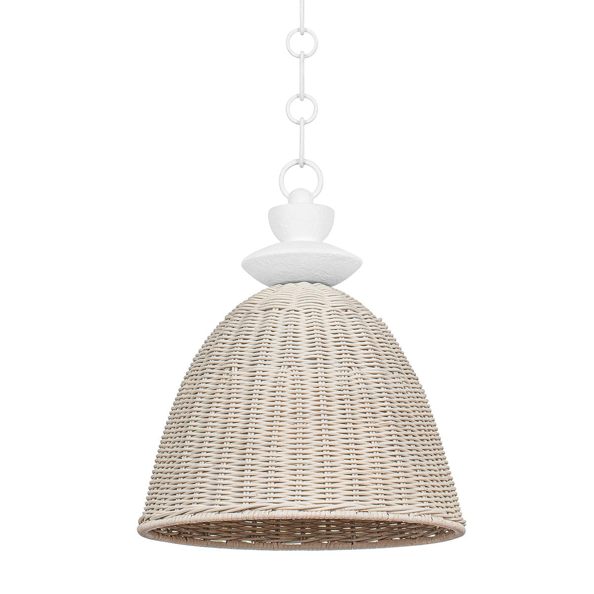 Troy Lighting - F5515-GSW - One Light Pendant - Kahn - Gesso White