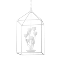 Troy Lighting - F7439-GSW - 12 Light Lantern - Westwood - Gesso White