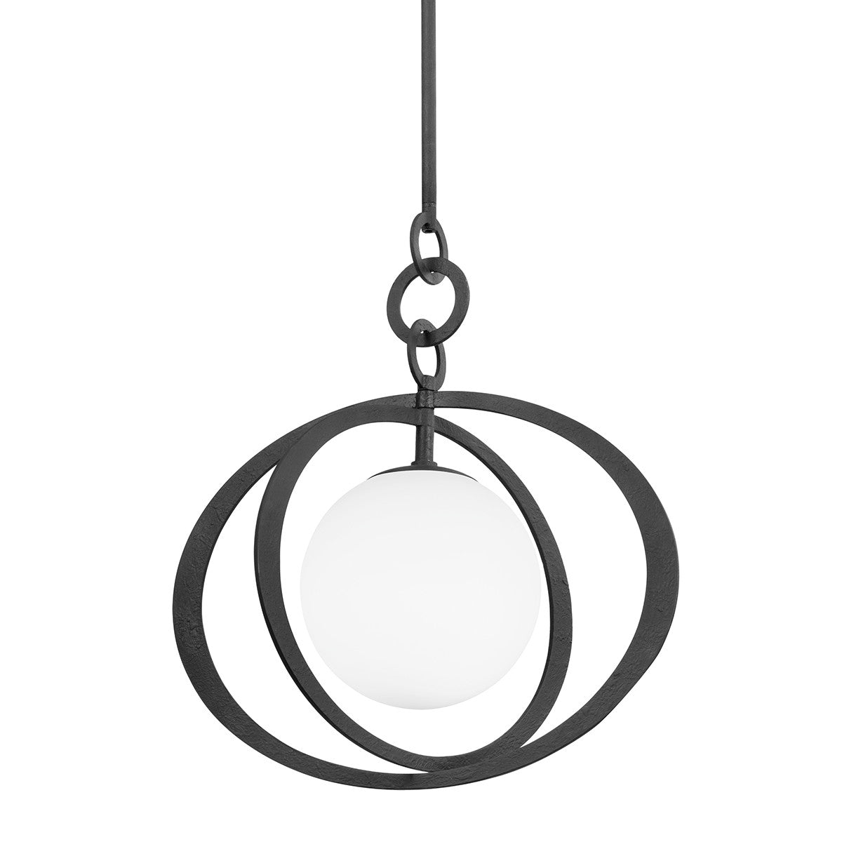 Troy Lighting - F7922-BI - One Light Pendant - Olancha - Black Iron