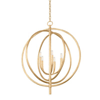 Troy Lighting - F8830-VGL - Five Light Pendant - Fillea - Vintage Gold Leaf