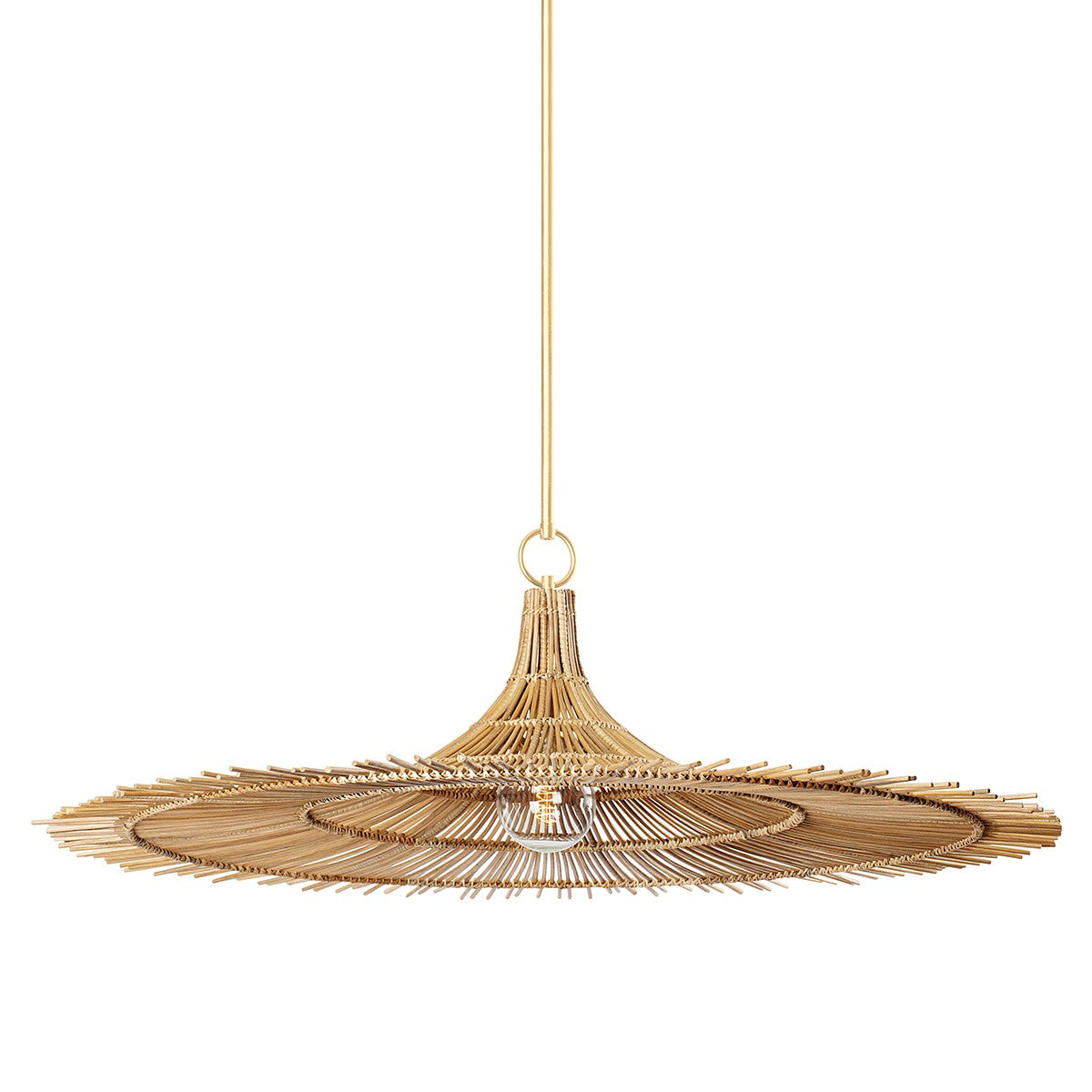 Troy Lighting - F8850-VGL - One Light Pendant - Costa Mesa - Vintage Gold Leaf