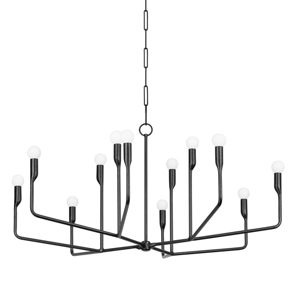 Troy Lighting - F9242-FOR - 12 Light Chandelier - Norman - Forged Iron