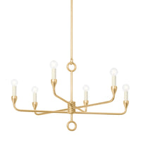 Troy Lighting - F9531-VGL - Six Light Chandelier - Orson - Vintage Gold Leaf