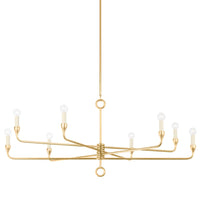 Troy Lighting - F9542-VGL - Eight Light Chandelier - Orson - Vintage Gold Leaf