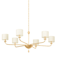 Troy Lighting - F9750-VGL - Six Light Chandelier - Osmond - Vintage Gold Leaf