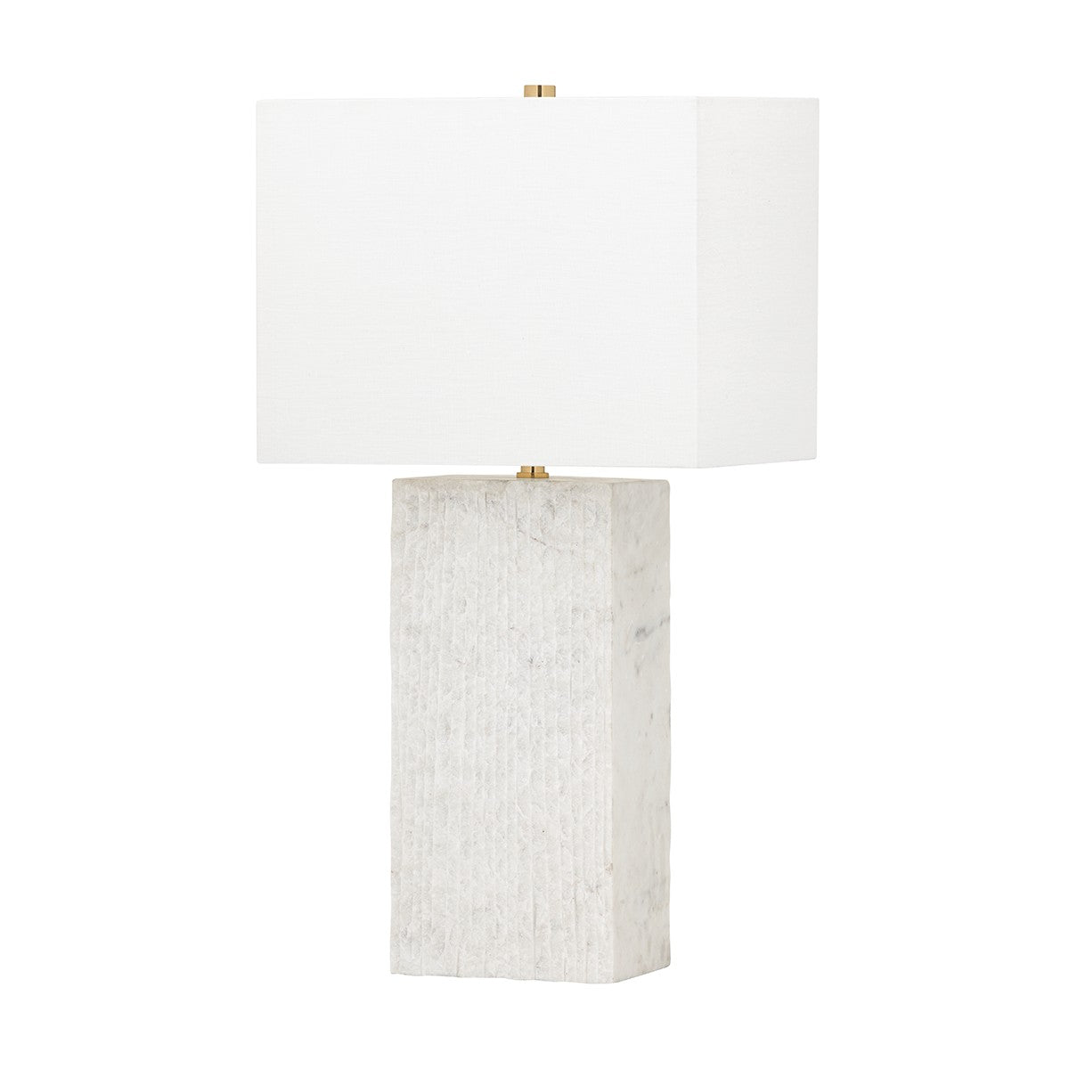 Troy Lighting - PTL1019-PBR - One Light Table Lamp - Seismic - Patina Brass