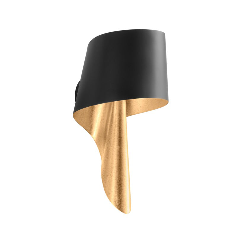 Corbett Lighting - 348-01-VGL/SBK - One Light Wall Sconce - Lucia - Vintage Gold Leaf And Soft Black