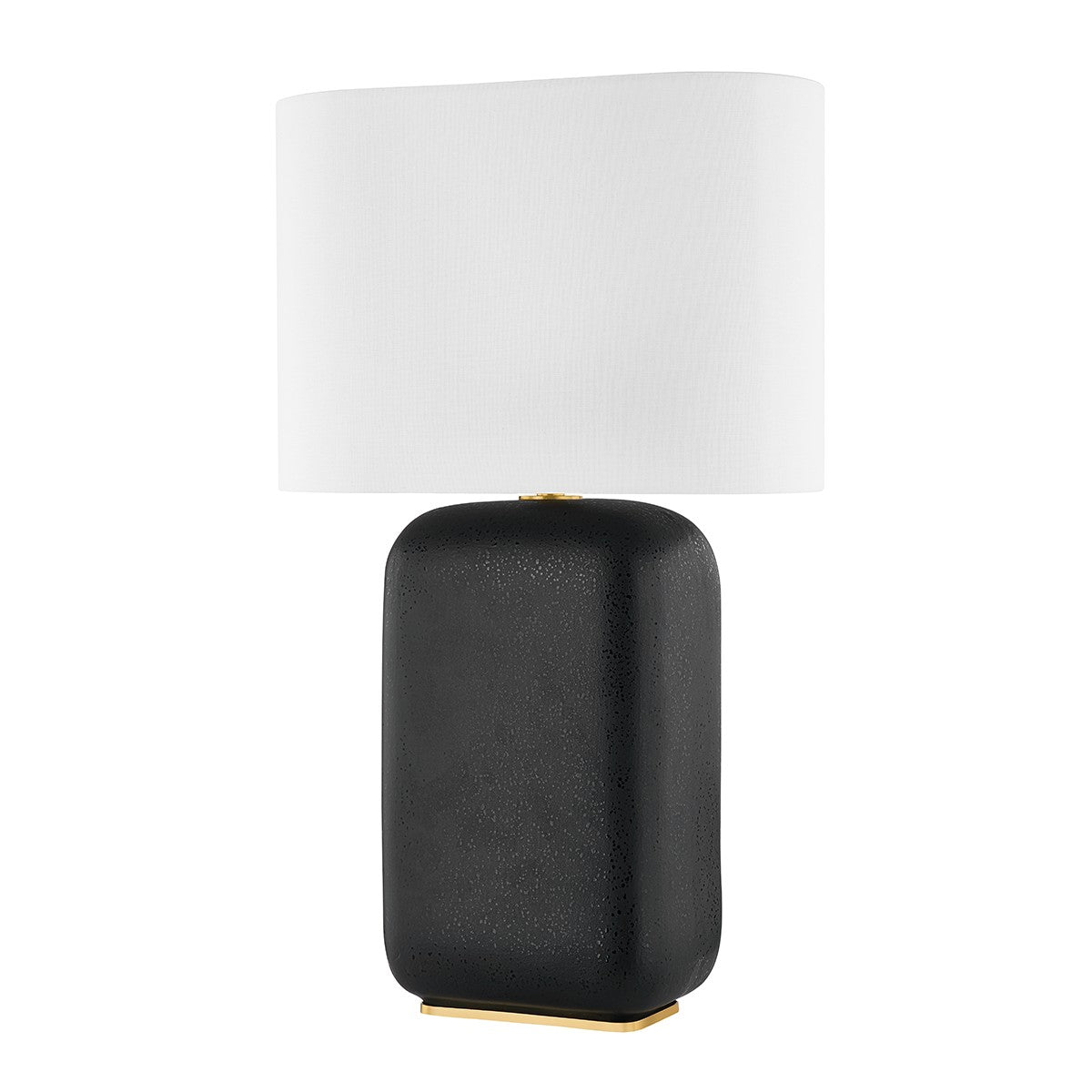 Hudson Valley - L1919-AGB/CBV - One Light Table Lamp - Arthur - Aged Brass/Black Lava Ceramic