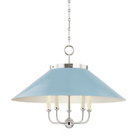 Hudson Valley - MDS1403-PN/BB - Five Light Chandelier - Clivedon - Polished Nickel