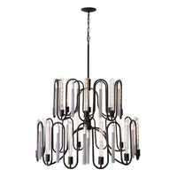 Varaluz - 354P20MBCH - 20 Light Chandelier - Darden - Matte Black/Painted Chrome