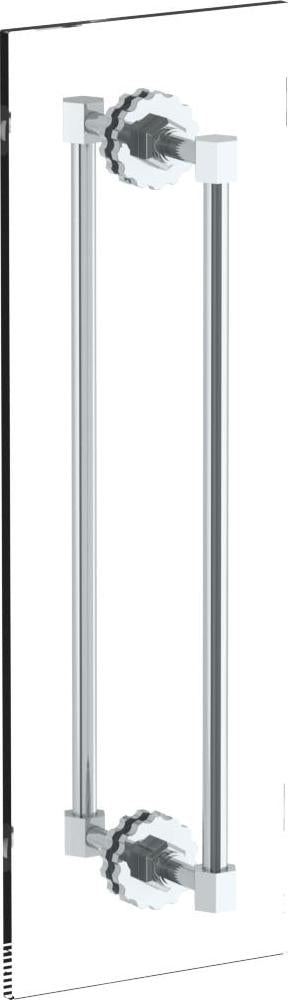 12" Double Shower Door Pull/ Glass Mount Towel Bar