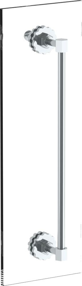 18" Shower Door Pull With Knob/ Glass Mount Towel Bar With Hook