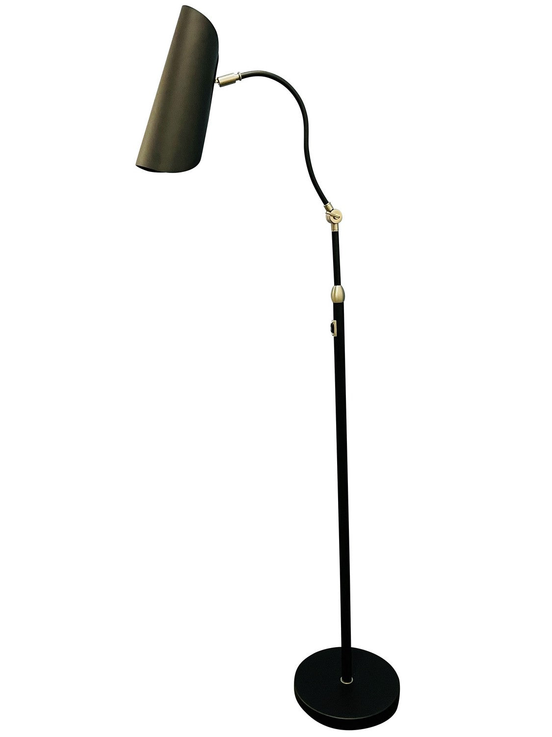 House of Troy - L300-BLKSN - LED Floor Lamp - Logan - Black/Satin Nickel