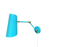 House of Troy - L375-AZSB - LED Wall Swing Lamp - Logan - Azure/Satin Brass