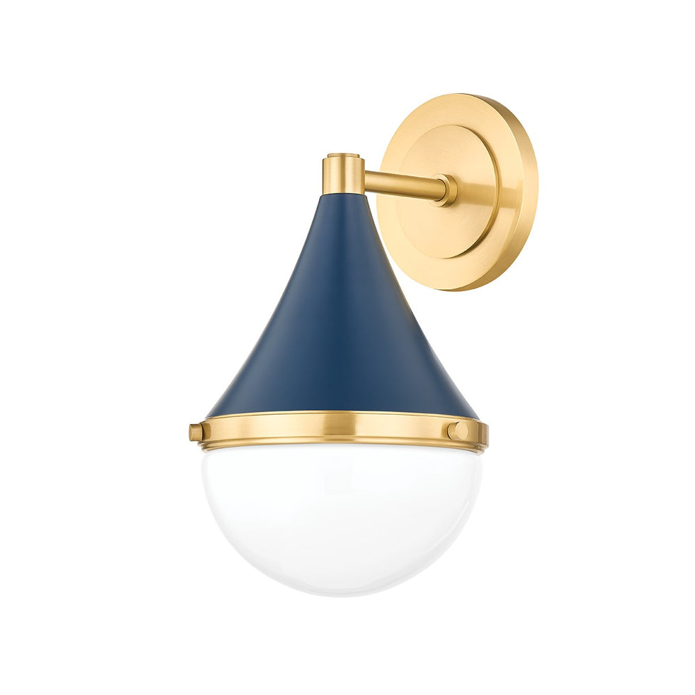 Mitzi - H787101-AGB/SNY - One Light Wall Sconce - Ciara - Aged Brass/Soft Navy