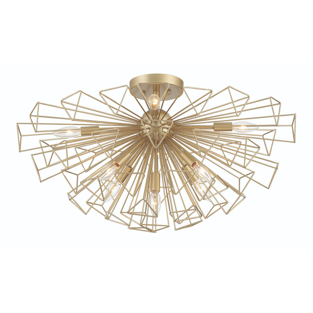 Eurofase - 46762-023 - Nine Light Semi-Flush Mount - Dendelio - Gold