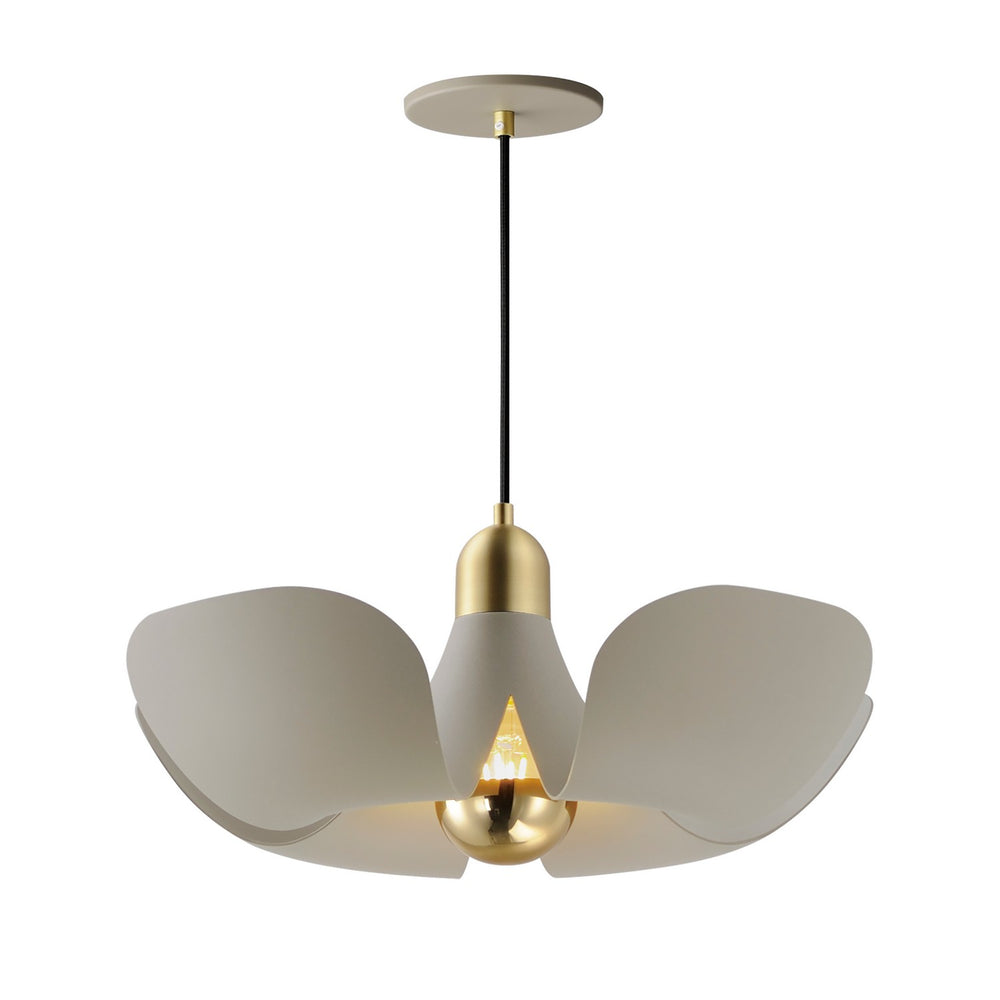 Maxim - 11394SGSBR - LED Pendant - Poppy - Silver Gold / Satin Brass