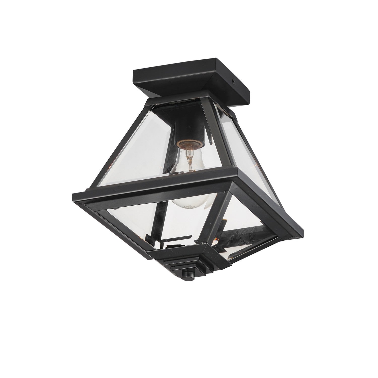 Maxim - 30560CLBK - One Light Flush Mount - Prism - Black