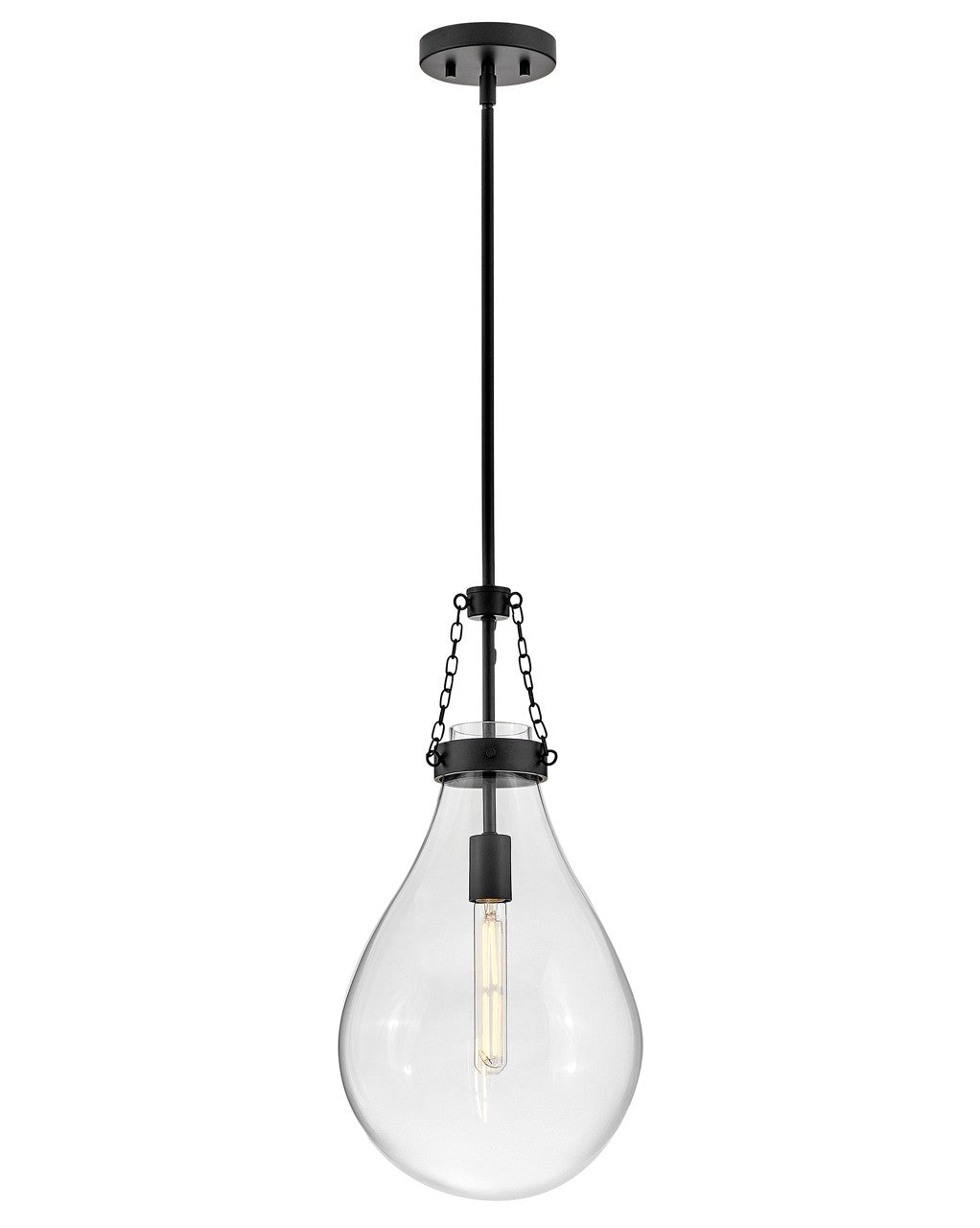 Hinkley - 46057BK - LED Pendant - Eloise - Black