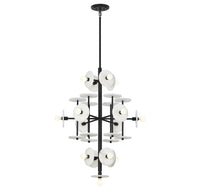 Savoy House - 1-1592-15-50 - 15 Light Chandelier - Amani - Black Cashmere