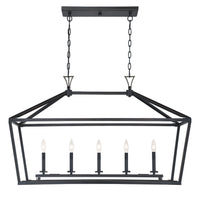 Savoy House - 1-424-5-44 - Five Light Linear Chandelier - Townsend - Classic Bronze