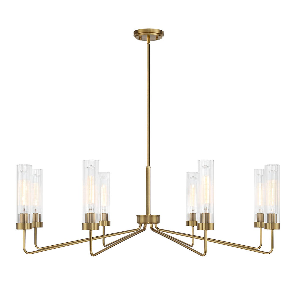 Savoy House - 1-8860-8-322 - Eight Light Chandelier - Baker - Warm Brass