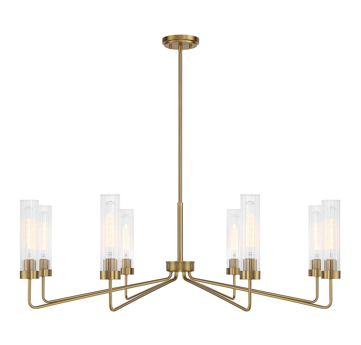 Savoy House - 1-8860-8-322 - Eight Light Chandelier - Baker - Warm Brass