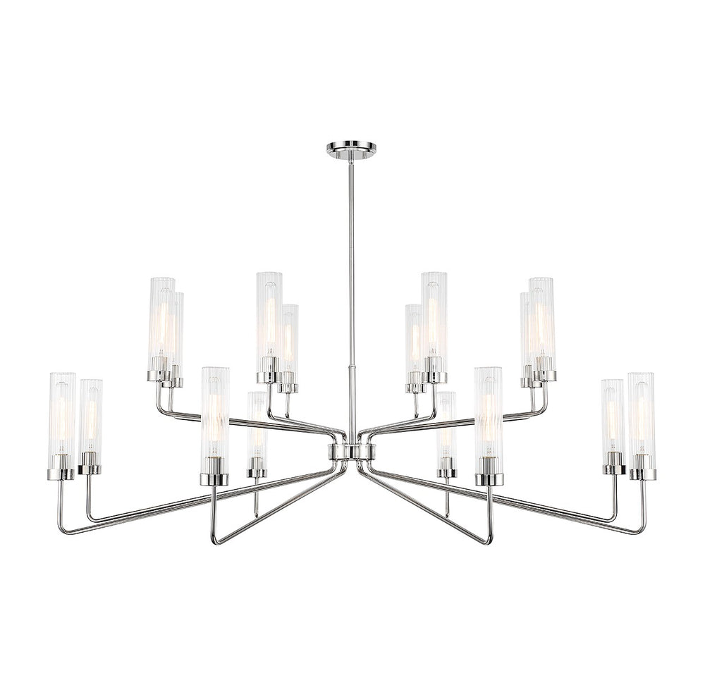 Savoy House - 1-8862-16-109 - 16 Light Chandelier - Baker - Polished Nickel