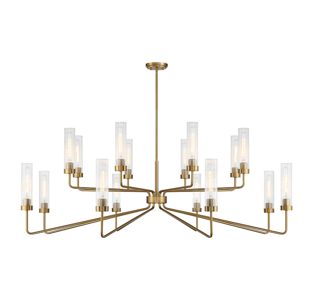 Savoy House - 1-8862-16-322 - 16 Light Chandelier - Baker - Warm Brass