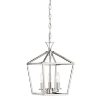 Savoy House - 3-420-3-109 - Three Light Pendant - Townsend - Polished Nickel