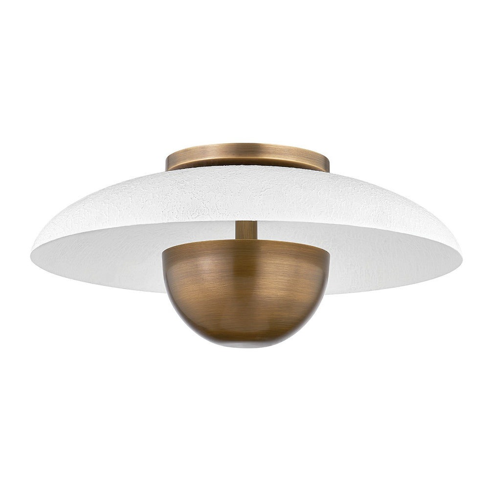 Troy Lighting - C1814-PBR/GSW - LED Flush Mount - Noah - Patina Brass