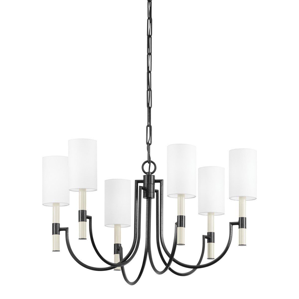 Troy Lighting - F1131-FOR - Six Light Chandelier - Gustine - For