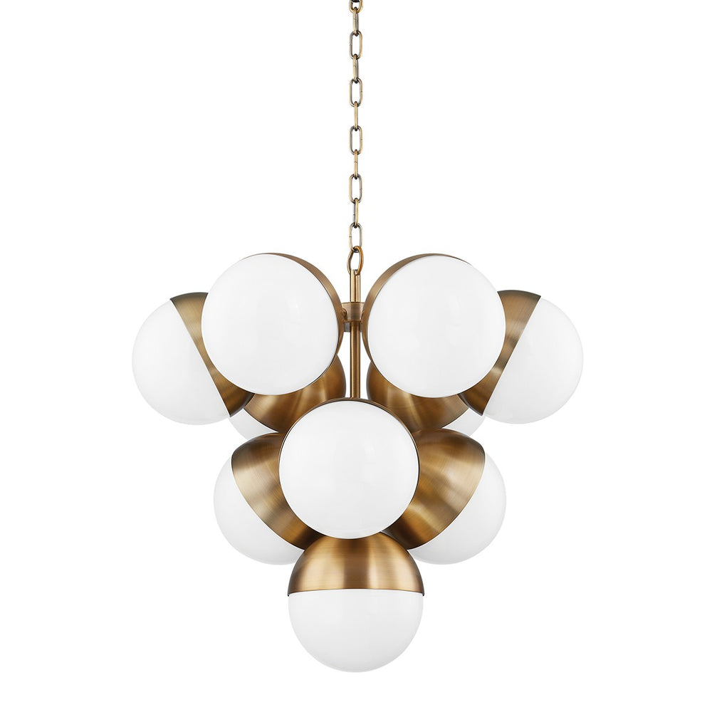 Troy Lighting - F1526-PBR - Ten Light Chandelier - Cupertino - Patina Brass