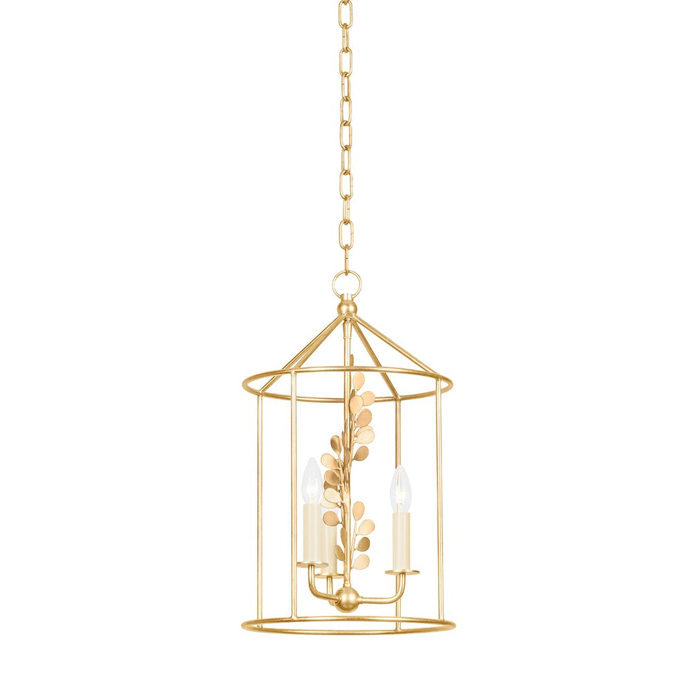 Troy Lighting - F1812-VGL - Three Light Lantern - Adrienne - Vintage Gold Leaf