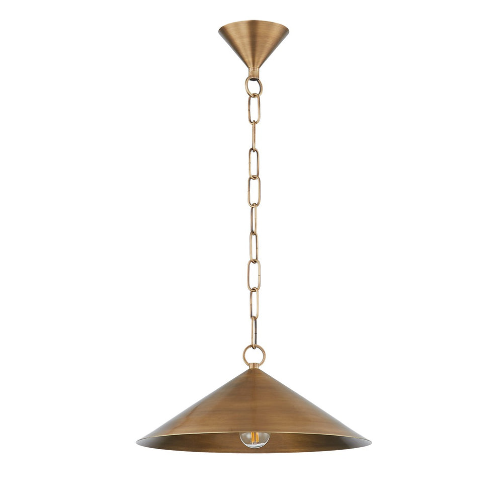 Troy Lighting - F1915-PBR - One Light Pendant - Midvale - Patina Brass