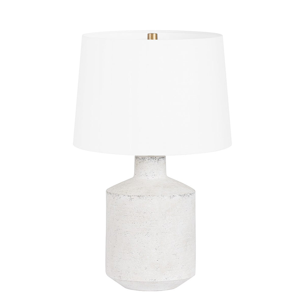 Troy Lighting - PTL1324-PBR/CAW - One Light Table Lamp - Dallas - Patina Brass