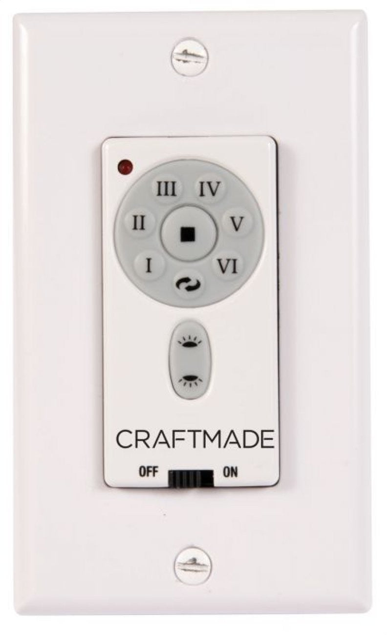 Craftmade - IDC-WALL - IDC Remote Control Intelligent DC Wall Control in Flat Black Finish - IDC Remote Control