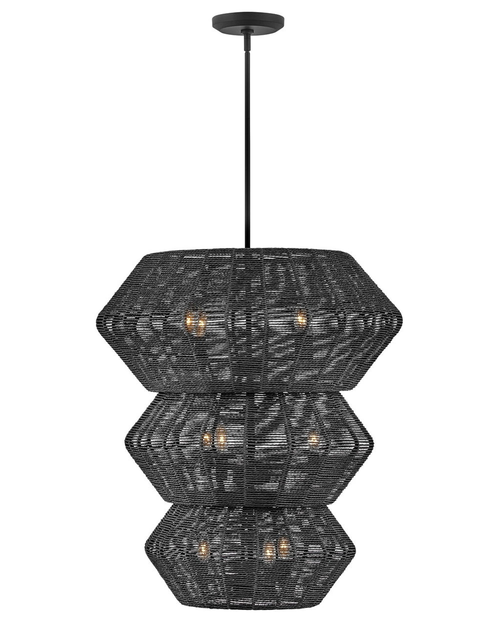 Hinkley - 40388BLK - LED Chandelier - Luca - Black