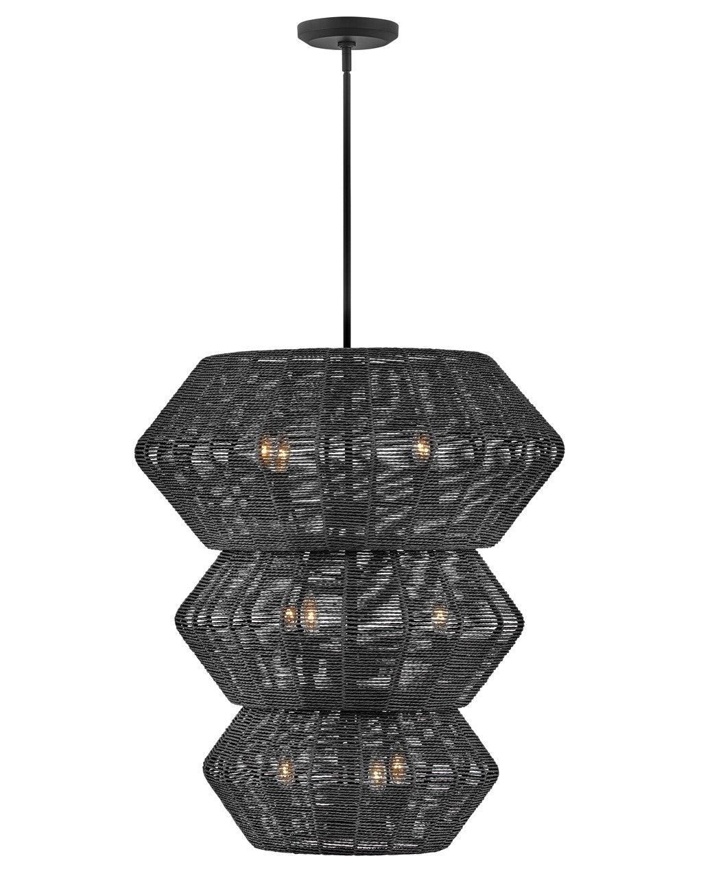 Hinkley - 40388BLK - LED Chandelier - Luca - Black