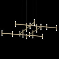 Sonneman - 1791.14 - LED Pendant - Systema Staccato - Brass Finish