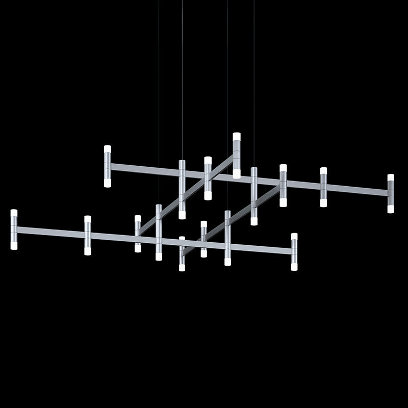 Sonneman - 1791.16 - LED Pendant - Systema Staccato - Bright Satin Aluminum