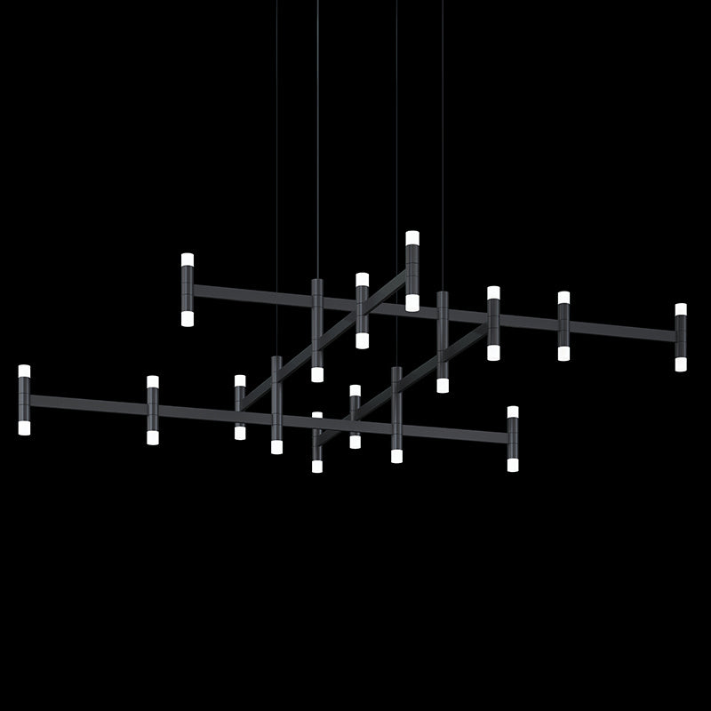 Sonneman - 1791.25 - LED Pendant - Systema Staccato - Satin Black