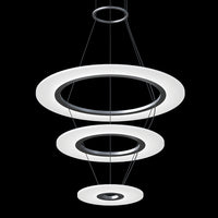 Sonneman - 2075.16 - LED Pendant - Arctic Rings - Bright Satin Aluminum