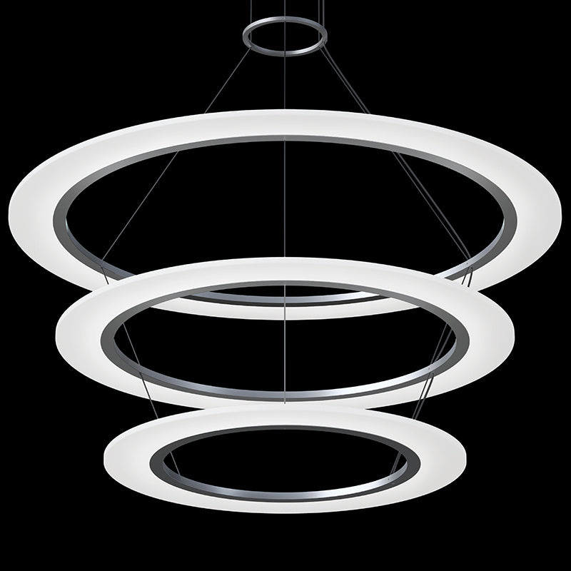 Sonneman - 2076.16 - LED Pendant - Arctic Rings - Bright Satin Aluminum